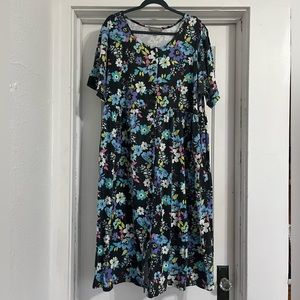 button up floral dress